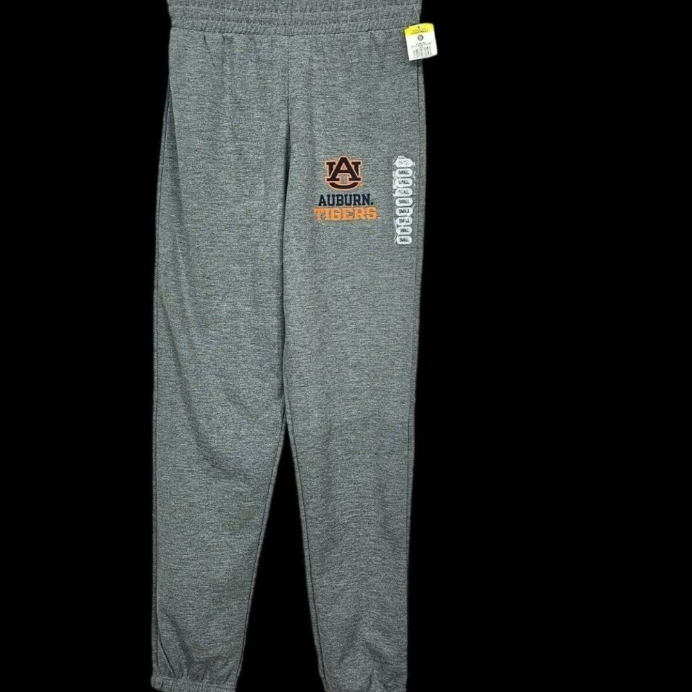 Auburn Tigers NCAA Pro-Ad Sports Heather Gray Sweatpants Joggers Mens Medium NWT